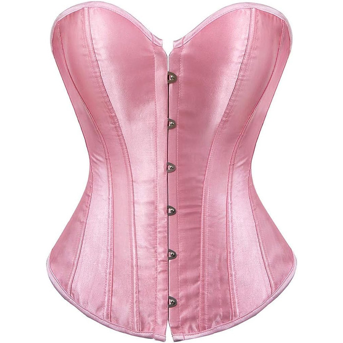 Корсет Daen Korsett великого розміру, сексуальний корсет, топ, спідня білизна (S, Рожевий)