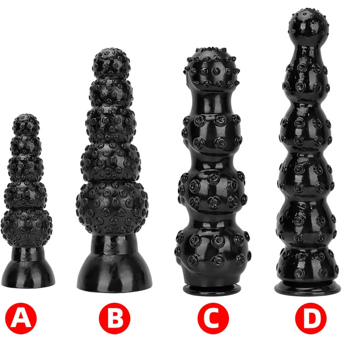 Анальний плаг XXL з сильним присоском для жінок - BDSM іграшки для стимуляції G-точки та анусу