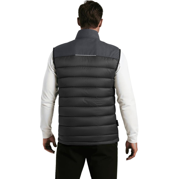 Чоловічий жилет Softshell WORK IDEA: водовідштовхуючий, вітрозахисний, дихаючий спортивний жилет для бігу, їзди на велосипеді, походів та роботи, чорний, 5XL