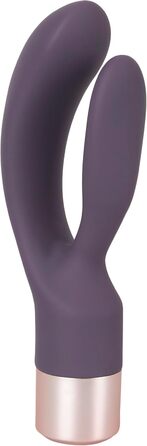 You2Toys Elegant Vibrator Double Vibe - вібратор Double Vibe Elegant від You2Toys, двофазний вібратор для жінок та пар, 10 режимів вібрації, фіолетовий/рожеве золото