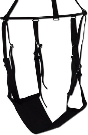 Еротична гойдалка для пар You2Toys Liebesschaukel, чорна, до 120 кг, різні позиції