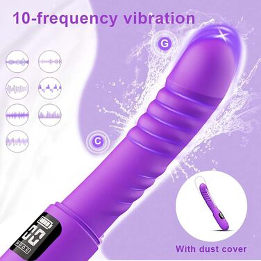 Вібратор для жінок з функцією імпульсу, тихий масажер G-точки з 10 режимами вібрації, силіконовий секс-іграшка для жінок та пар, подарунок у дорогу LZYLWC