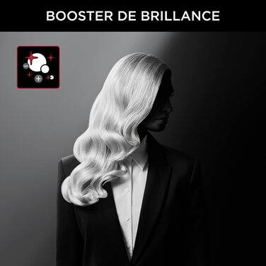 Випрямляч для волосся Rowenta x Karl Lagerfeld SF467L K/Pro Stylist з кератиновим покриттям Glow, іонізацією та вбудованим гребінцем, 140-210°C, чорний/червоний