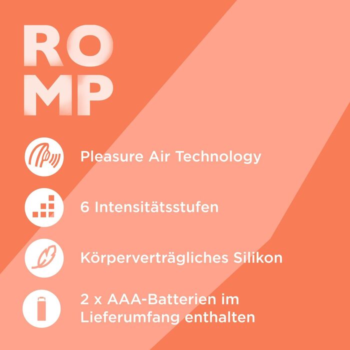 Вироб для клітора Romp Switch X - 10 рівнів інтенсивності, водонепроникний, рожевий