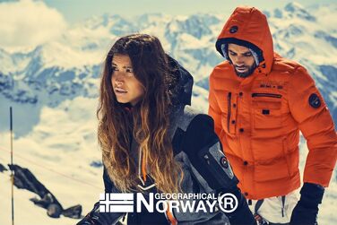 Чоловічий зимовий жилет Geographical Norway Vamigotal — тепла стібана куртка без рукавів з капюшоном, темно-сіра, розмір S