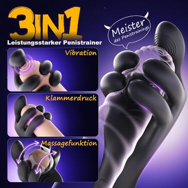 Вібратор для чоловіків Magic Hand: 10 режимів, 10 вібрацій, стимуляція пеніса, сексуальні іграшки для соло-мастурбації