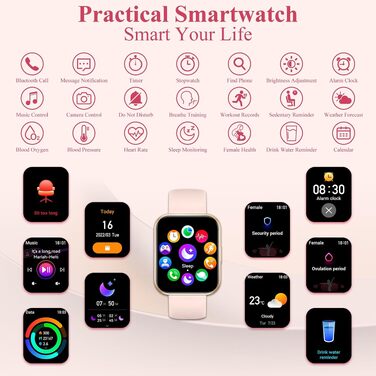 Смарт-годинник I52 Smartwatch (Gold) — водонепроникний розумний годинник з функціями моніторингу здоров'я, золотий