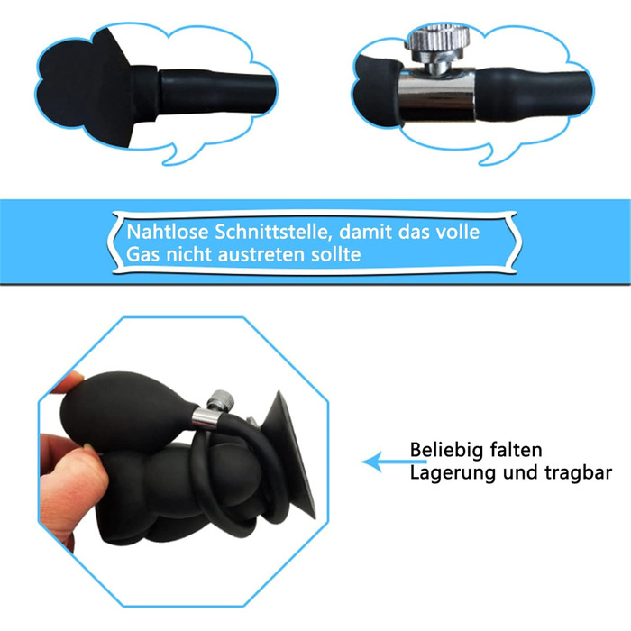 Анальний плагін з 6 перлами, силікон, великий розмір, регульований, для стимуляції та масажу простати, XL, для гомосексуалів