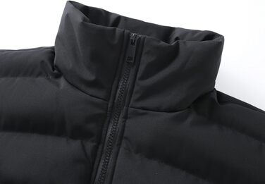 Чоловіча зимова стібана жилетка Allthemen, утеплена легка outdoor-жилетка, чорна (S)