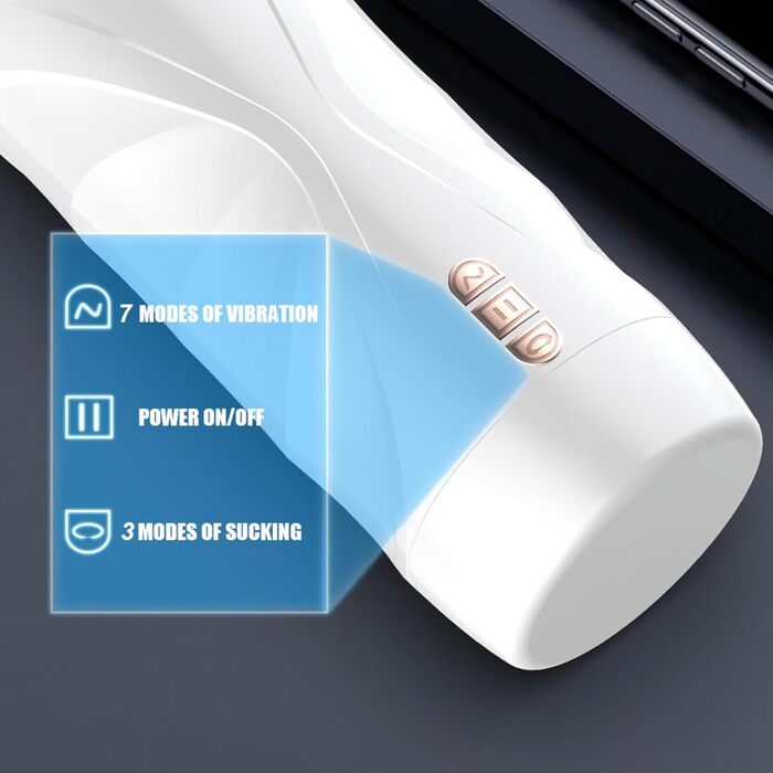 Автоматичний мастурбатор з 10 вібраціями та 5 режимами стимуляції для чоловіків