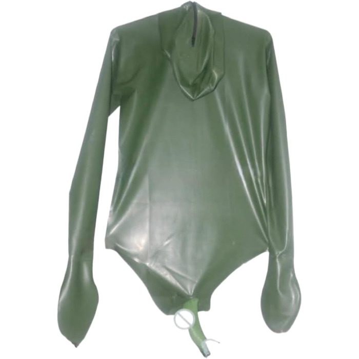 Комбінезон з латексу для чоловіків VIYOLI, чорний прозорий латексний catsuit, купальник з латексу