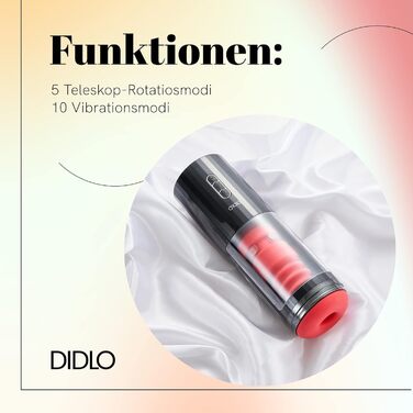 Електричний мастурбатор для чоловіків DIDLO Rotor-MM15 Special Edition від MICAELA SCHÄFER, USB-зарядка, 30 см, ротаційний вібратор
