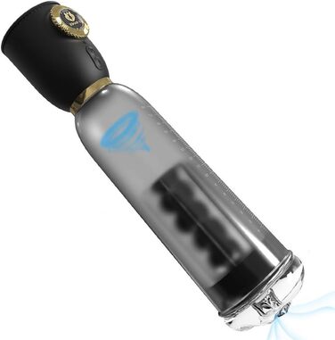 Електричний мастурбатор 2-в-1: насос для збільшення та стимуляції пеніса. Автоматичний вакуумний стимулятор для чоловіків