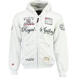 Чоловічий світшот Geographical Norway Fighter білого кольору, розмір 3XL