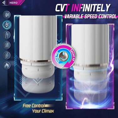 Електричний мастурбатор з AI та Bluetooth для чоловіків - чорний