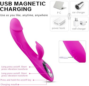 Вібратор G-Spot з силікону, 7 режимів вібрації, для жінок, чорний