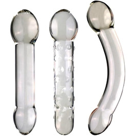 Скляний анальний плагін XXL (5 см) - Скляний дило, анальні кулі, плагін для анального сексу, мастурбація для чоловіків та жінок