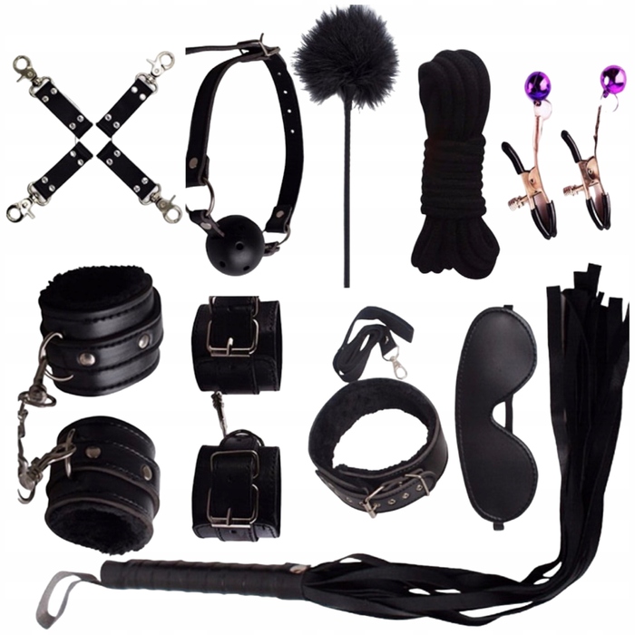 BDSM набір LoveSex, червоний, 12 предметів