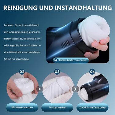 Інтимна іграшка для чоловіків з 5 телескопічними головками та 5 режимами стимуляції, реалістична вагіна