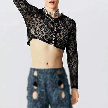 Чоловіча футболка American Sexy з принтом, сітчаста тканина, повсякденна модель, короткі рукави, XXL, чорний