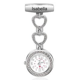 Персоналізований годинник для медсестер lorjewel з іменним гравіюванням, настінний годинник-затискач для жінок, ідеальний подарунок до Дня медичного працівника