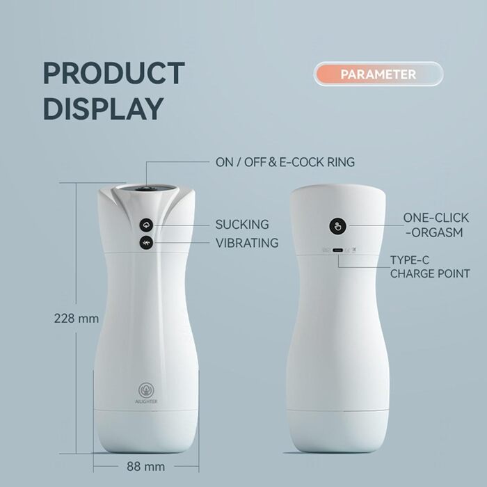 Масажер для чоловіків з 10 вібраціями, 4 режимами всмоктування та функцією нагріву. 3D силікон, стимулятор пеніса, чорний