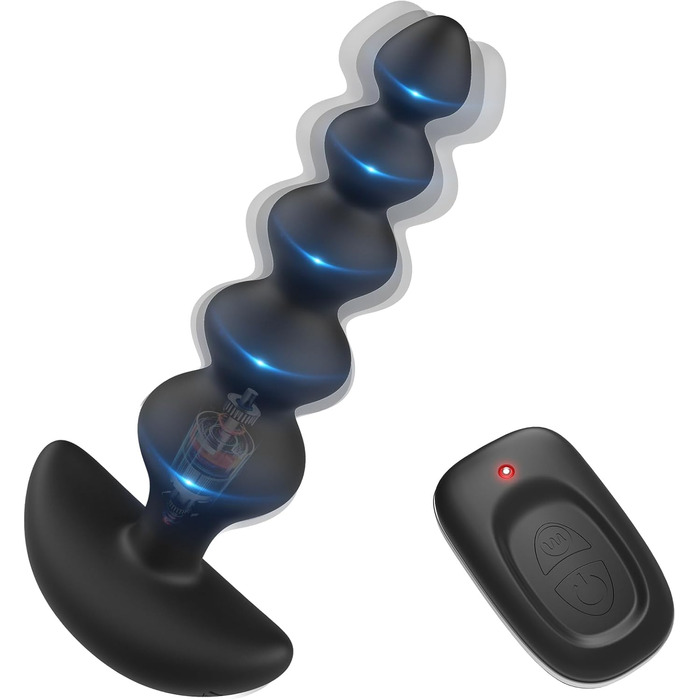 Вібратор анальний для початківців Yivans з пультом дистанційного керування, 16 режимів, тиха робота, для жінок та пар