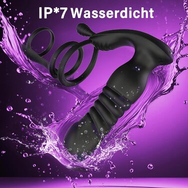 Масажер для простати та пеніса PINTLE з 10 телескопічними режимами та функцією імпульсу. Набір для чоловіків та пар.