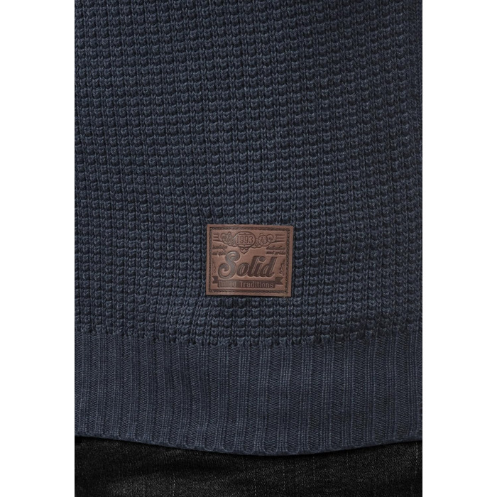 Чоловіча куртка-пуловер на блискавці Solid SDTristian, колір Insignia Blue Melange, розмір XXL