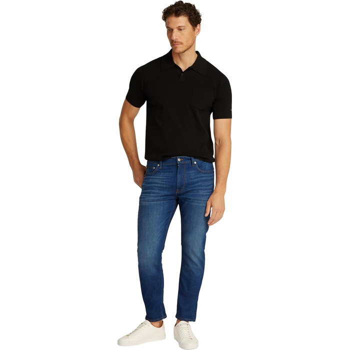 Чоловічі джинси Tommy Hilfiger Houston Flex Tucson Tapered Fit, колір Mohave Indigo, розмір 28W / 36L