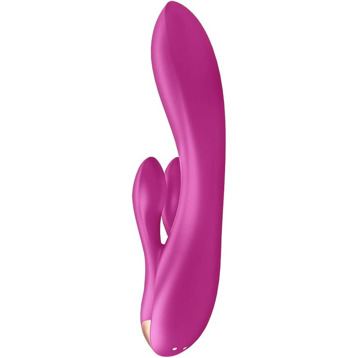 Вібратор Satisfyer Double Flex Connect з Bluetooth-додатком | Інтимні іграшки для жінок | Водостійкий (IPX7) | Силікон преміум-якості | Повторно заряджається, фіолетовий колір