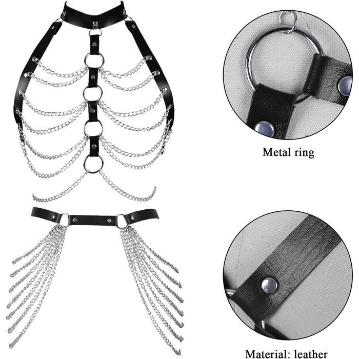 Жіночий корсет-зачіп для панчіх з ремінним поясом у стилі панк, чорний, аксесуар для вечірок та танців