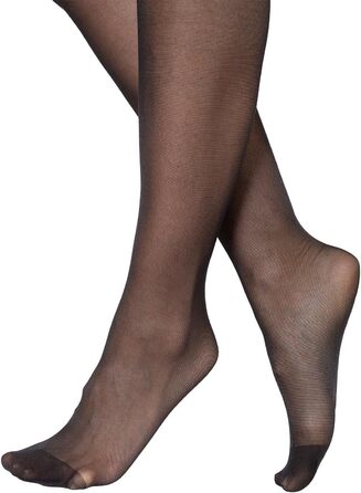 Сексуальні панчохи BANANALU 20 Den з вирізом, 3 шт. - Чорний