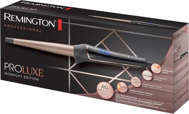 Випрямляч для волосся Remington PROluxe Midnight S9100B з керамічними пластинами 110 мм, цифровим дисплеєм та технологією OPTIheat (150-230°C)