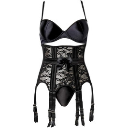 Костюм-корсет жіночий Grey Velvet, 3-частини, розмір M