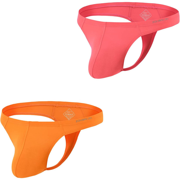 Тангіні BIATWOWR для чоловіків з еластичного матеріалу без етикетки, сексуальні та зручні, XXL, помаранчево-червоний