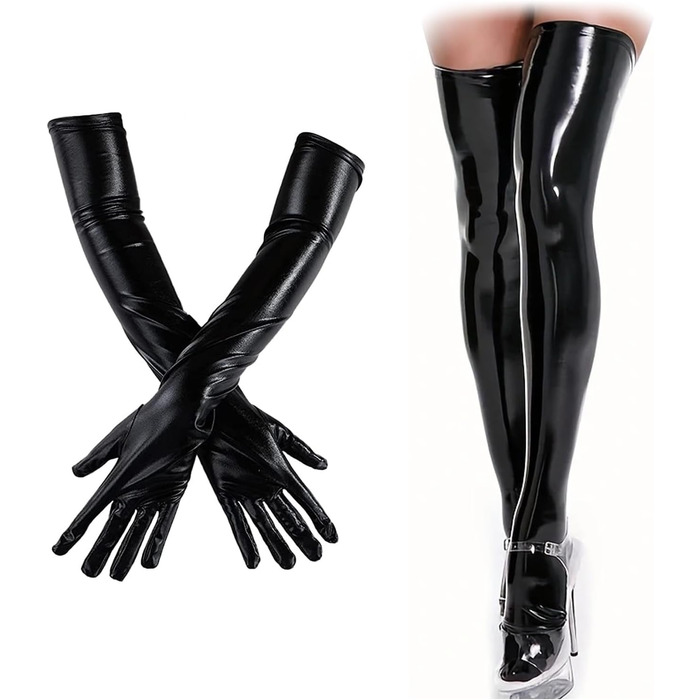 Латексний комплект для БДСМ: боді, корсет, рукавички. Жіноча сексуальна спідня білизна, костюми для дорослих, клубний одяг.
