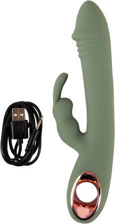 Вібратор You2Toys Slim Rabbit, зелений, 3,6 см