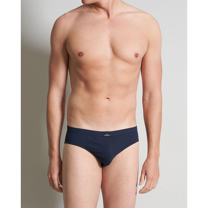 Труси чоловічі Götzburg без шва, бавовна, 10 шт. в упаковці, чорний та блакитний мікс (L)