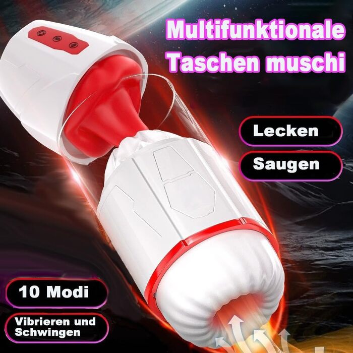 Електричний мастурбатор OnundOn для чоловіків та жінок, 3-в-1, 10 режимів вібрації