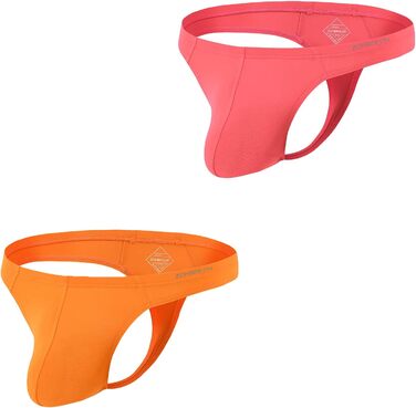 Тангіні BIATWOWR для чоловіків з еластичного матеріалу без етикетки, сексуальні та зручні, XXL, помаранчево-червоний