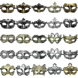 Маска для чоловіків у венеціанському стилі Vintage, ідеальна для вечірок, Хелловіну, балів та карнавалів