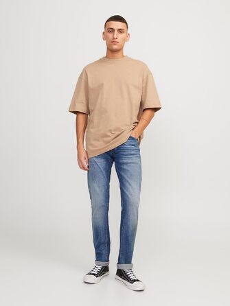 Чоловічі джинси Jack & Jones Slim Fit JJIGLENN синього кольору, denim