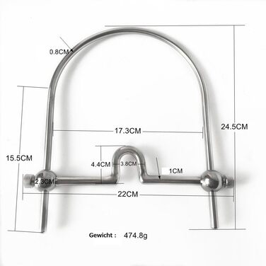 Набір для BDSM: кульові кайдани та заглушка для рота з нержавіючої сталі MFMYEE