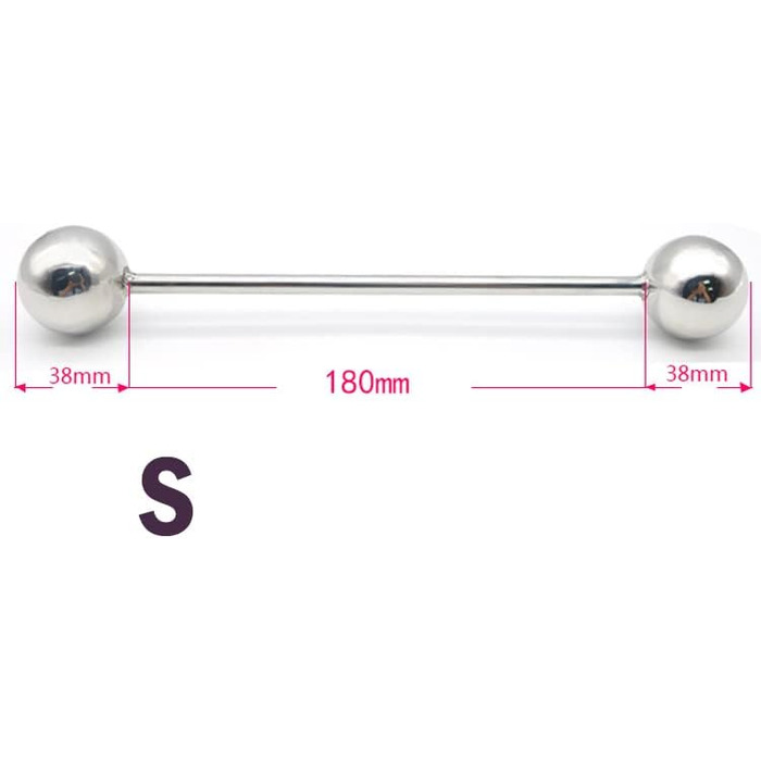 Анальний масажер ScreaAss з нержавіючої сталі з подвійним наконечником, кулі, дildo, для чоловіків та жінок, 38/50/63 мм, стимулятор G-точки, масажер простати