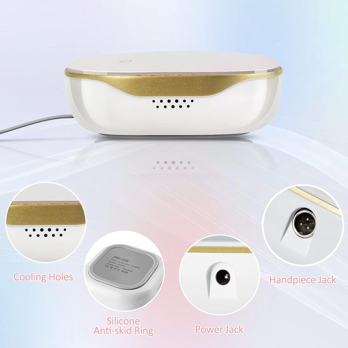 Професійний електричний апарат для манікюру та педикюру Madenia TouchPro, 35000 об/хв, для гель-нігтів та штучних нігтів, з HD-дисплеєм та набором з 6 фрез (Laser Pink)