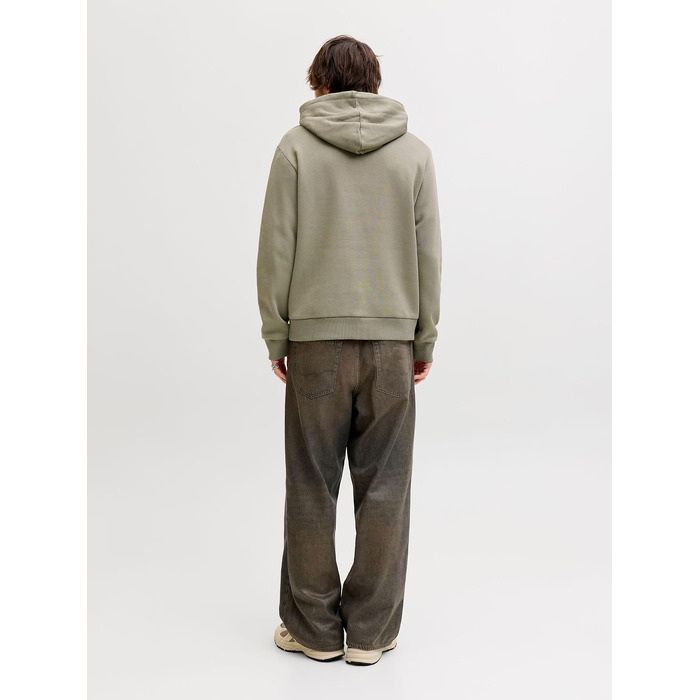 Чоловічий худі з капюшоном JACK & JONES Mae Logo Hoodie (розмір S, колір Vetiver)