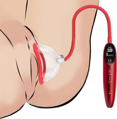 Електричний масажер для клітора з вакуумною помпою, LZMYZ - стимулятор для жінок та пар