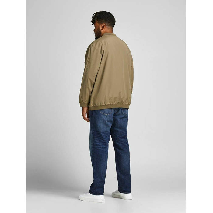 Чоловіча куртка-бомбер JACK & JONES Blousonjacke, чорна, розмір 5XL