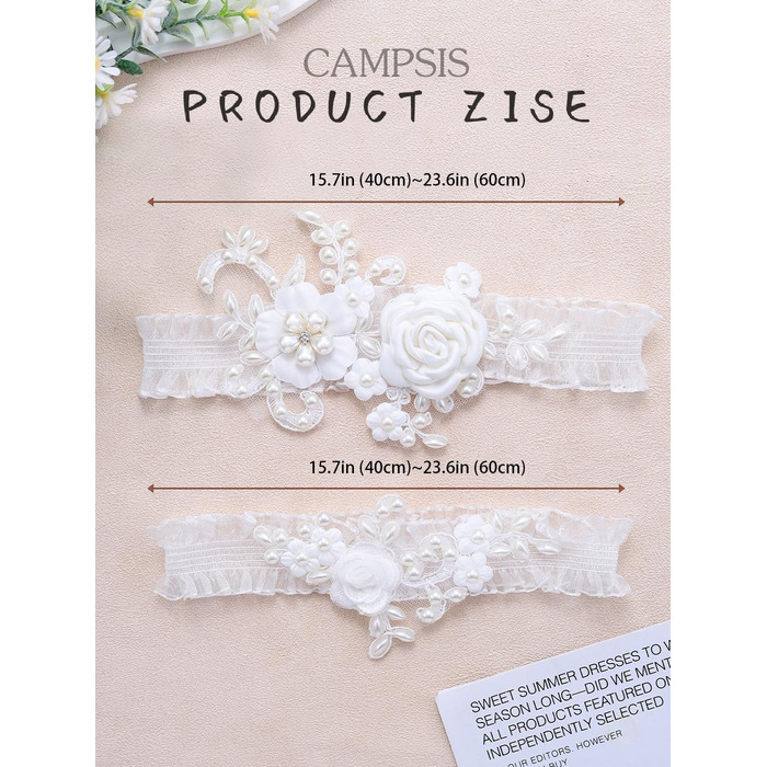 Стрічка для волосся нареченої Campsis, мереживна, для весілля